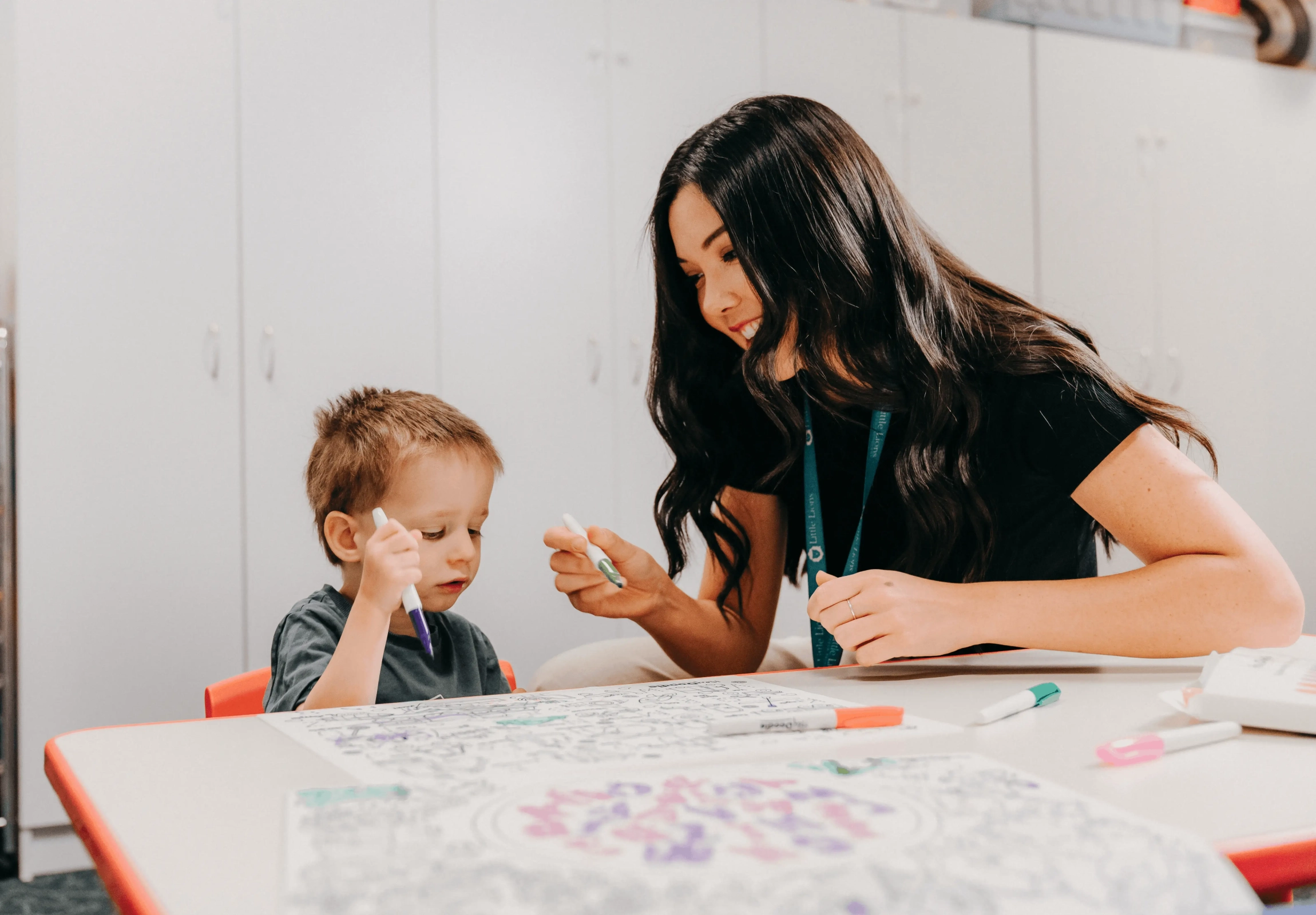 Speech Pathology and Occupational Therapy Are Now Part of the Stride Day Speech pathology and occupational therapy session with a child at a Stride Early Learning centre in Perth WA